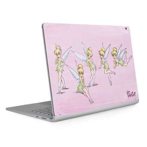 Disney Tinker Bell Water Color Art Poses Surface Book 2 13.5in Skin